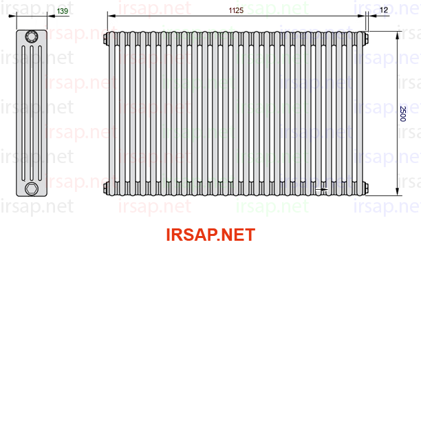 Радиатор IRSAP Tesi 42500/25 T14 CL 01